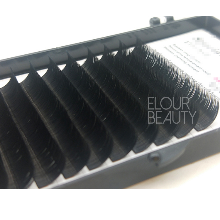 Private label easy fan volume blooming eyelash extensions wholesale China EL21